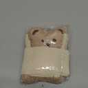 2 Pack Cute Curtain Tiebacks Cartoon Bears Embroidered Animal Shape Bedroom Accessories (Beige)