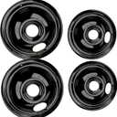 5304430149 and 5304430150 Porcelain Burner Drip Pan Bowls Replacement 318067041 and 318067051 Electric Range Cooktop By AMI PARTS Includes 2 8-Inch and 2 6-Inch Pans