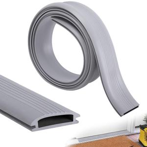 2 Pcs 39 Inch Vinyl Replacement Insert, Cuttable Threshold Seal Insert Replacement, Exterior Door Threshold Seal Strip for Door Weather Stripping Sealing