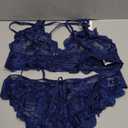 Namifin Women Lingerie Set Lace Bralette and Panty Set Strappy Lace Lingerie, XXL