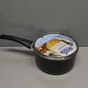 GoodCook Everyday Sauce Pan with Lid Ceramic Nonstick Aluminum Construction for Even Heating Non-Toxic PTFE & PFOA Free, 3-Quarts, Black