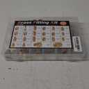 KOOTANS 66pcs Brass Pipe Fittings Assortment NPT Adapter Fitting, Reducer Bushing, Hex Nipple, Reducing Hex Coupling, Pipe Head Brass Plug Kit