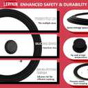 Lerykin Tempered Glass Lid - Universal Lid with Heat Resistant Silicone Rim for Pots, Pans and Skillets - Pan Cover Replacement Lid Fits 10", 11" and 12" Diameter Cookware