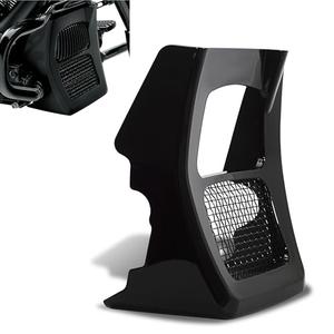 WOWTK Chin Spoiler for Harley 2017-2025 Touring Road King, Street Glide, Road Glide, and Electra Glide Standard Models,Vivid Black Finish