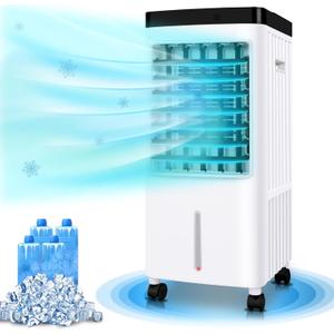 Evaporative Air Cooler,3-IN-1 Portable Air Conditioners Remote Control, 70° Oscillation Energy Efficient Air Cooler for Room Bedroom Home Indoor (New)