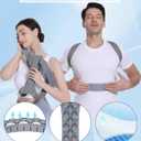 OFIR Upper Back Brace Posture Corrector for Women & Men, Adjustable & Breathable Back Straightener Posture Corrector for Men, Gradually Help Improve Poor Posture. Medium