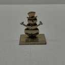 Vintage Brass Style Snowman Mantle Decoration, Home Decor Christmas Decor 6" tall