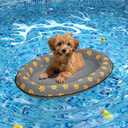 Pet Soft Dog Float Raft - Inflatable Dog Swimming Float for Summer (Small, Grey)