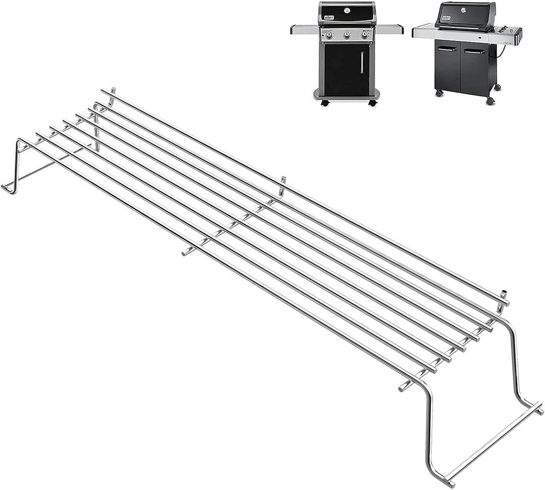 Uniflasy Stainless Steel Warming Rack for Weber Genesis 300 Series Gas Grill(2007-2016), for Genesis E310, E320, E330, S310, S320, S330, Replaces for Weber 65054, 81323, 62749