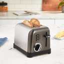 Cuisinart CPT-160BKS 2-Slice Metal Classic Toaster, Stainless Steel/Black