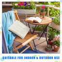 Roowest 9 Pack Seat Cushion Chair Cushions Pads with Ties Non Slip Chair Mat for Kitchen Office Dining Chairs Sofa Patio Furniture Indoor Outdoor Use, 16 x 16 Inch (Beige)