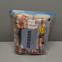 FUAMEY Dog Coat for Large Dogs,Waterproof Dog Winter Jacket with Harness Built in Puppy Cold Weather Coats Reflective Pet Vest with Zipper Warm Fleece Dogs Snowsuit Windproof Red Plaid XXL, chest:35in