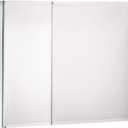 Movo Double Doors Medicine Cabinet with Mirror, 30 inch X 26 inch Aluminum Bathroom Medicine Cabinet, Adjustable Glass Shelves, Waterproof and Rust-Resist, Recess or Surface Mount Installation, Silver