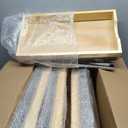 Sintuff 4 Pack Wooden Pull out Tray Cabinet Organizer, 12'' X 21''