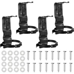 4 Pack Fire Extinguisher Mount Bracket, 5 LB Metal Heavy Duty Wall Mount Holder for Home, Truck, Vehicle, Car, Boat
