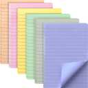 Mr. Pen- Lined Sticky Notes, 4" x 6", 6 Pads, 45 Sheets/Pad, Morandi Color, Sticky Notes with Lines, Ruled Post Stickies, Memo Pads, Self-Stick Note Pad for Office, School, Home, Study