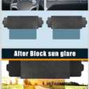 Sun Visor Extender for Car, Upgraded UV400 Car Sun Visor Extension with PC Lens and Side Sunshade,Anti-Glare Visor for Safe Driving