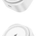Wall Outlet Wireless Charger 2-Pack, Qi2 15W MagSafe-Compatible Magnetic Charger with USB-C Port, Plug-in Cordless Design for Kitchen & Nightstand, Compatible with iPhone 17/16/15/14/13/12, White