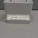 MyGift Hair Tool Organizer with 3 Slots, Wall Mounted Hair Dryer Holder, White Metal Bathroom Salon Organizer Rack for Blow Dryer Straightener Curling Iron (Medium)