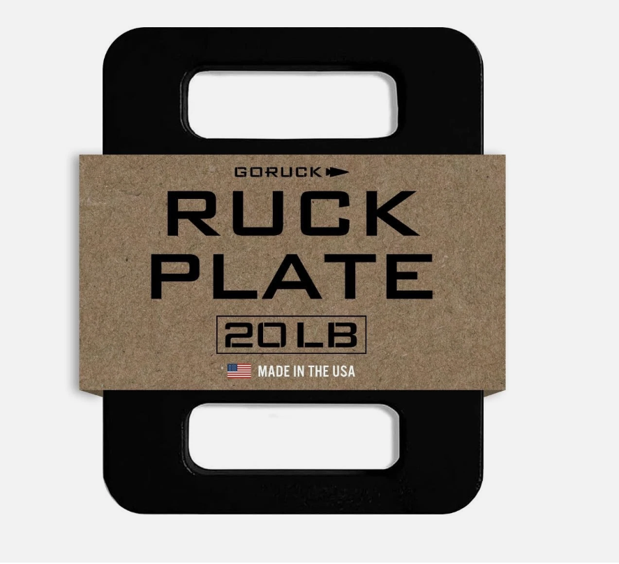 GORUCK Ruck Plate USA Made Weight for Rucking, Strength & Fitness, Fits with Rucker & Ruck Plate Carrier 20LB