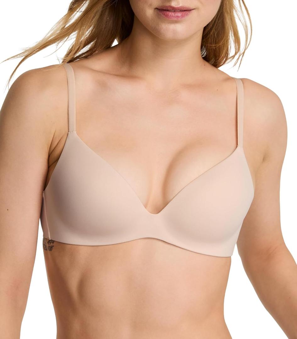 Victoria's Secret Body by Victoria FlexFactor Lightly Lined Plunge Demi Bra  (32B, Marzipan)