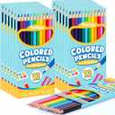 Toidgy 144 Count Colored Pencils for Kids, 12 Packs Colored Pencils Bulk 12 Colors, Pre-sharpened Color Pencils for Adults, Bulk School Supplies for Teachers, Back to School Supplies, Classroom Prizes