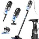 Corded Vacuum Cleaner, Super Power Suction Stick Vacuum Cleaners for Home, 6-in-1 Lightweight Hard Floor Vacuum Removable Handheld Vac, Portable Vacuum for Pet Hair