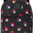Disney Minnie Mouse Mini Backpack - 10" Canvas Disney Minnie Backpack Purse Shoulder Bag | Women, Adults, Teens