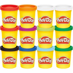 Play-Doh Jewel Colors Bulk 12-Pack of 4-Ounce Cans, Holiday Stocking Stuffers, Prizes & Party Favors, Kids Arts & Crafts, Preschool Toys, Ages 2+