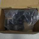 VIVIDA 1-3/8" Black Gate Hinge Kit for Chain Link Fence 2 Set, Black Powder Coated, Chain Link Gate Hardware
