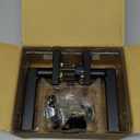 Kwikset Halifax Interior Passage Door Handle, Lever For Closet and Hallway Doors, Reversible Non-Locking Handle Lever, Matte Black, with Microban Protection, Square Rose (1 Pack)