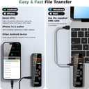 AI Digital Voice Recorder 128GB: AI Transcribe & Summarize Voice Activated Recorder with Playback | OTG - Portable Tape Recorder for Meeting & Lectures