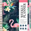 PLANBERRY Large Weekly Planner Premium  Undated Life & Budget Planner  Organizer & Productivity Journal, 8x10.4 (Rose Flamingo)