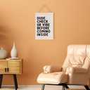 laveliabel Funny English Classroom Poster Hanger Frame, High Middle School Banner Poster with Wood Hanger, High School Gifts for Teacher Teens Check Vibe Before Coming Inside Wall Art Decor for SchoolClassroom, 12x16in