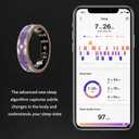 Smart Ring for Women Gift, Fitness & Vital Signs Monitoring, Sleep Tracker/Remote Photography/No Subscription(Purple,8#)