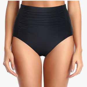 Tempt Me Women High Waisted Bikini Bottoms Tummy Control Swimsuit Bottoms Ruched Bathing Suit Bottom, XXL