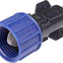Raindrip S5900UB, Smart Loc Universal Swivel Adapter for Tubing, 3/4-Inch MHT, with Filter Washer, Drip Irrigation Fitting for 1/2-Inch, 5/8-Inch, & 0.710-Inch Supply Tubing and Dripline, Black/Blue