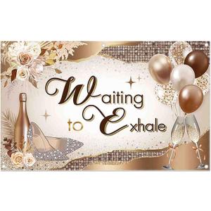 96x60inch Gold Brown Glitter Backdrop Modern Balloons Champagne High Heels Floral Photography Background Women Party Decorations Photo Banner Props