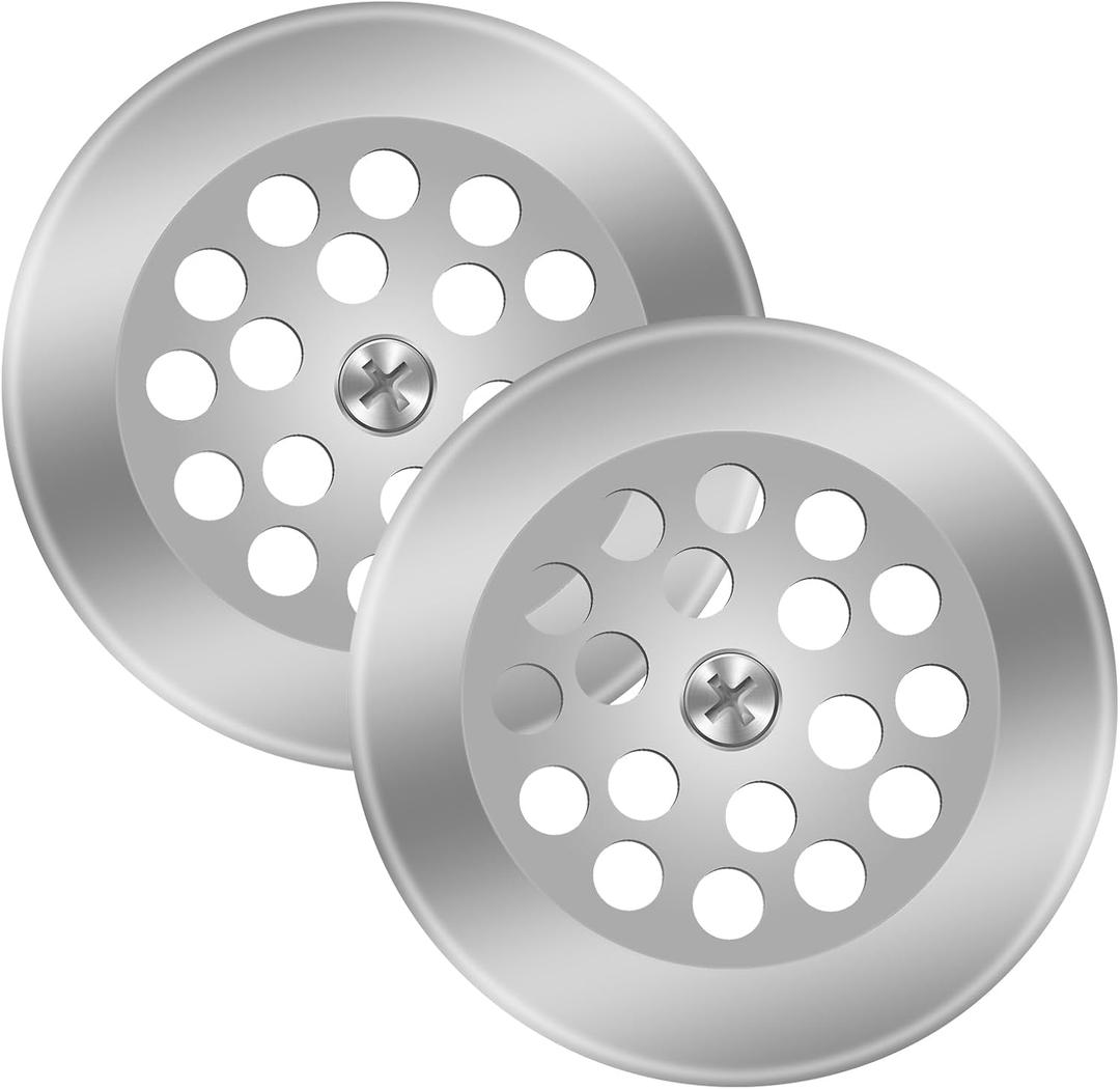 PP826-64 Bathtub Dome Grid Strainer with Screw (2)