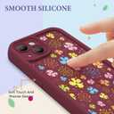 FUXICASE Case for iPhone 15, Silicone Shockproof Cover Women