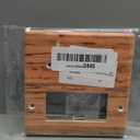 Outlet Covers Warm Brown Faux Wood Grain 1 Toggle 1 Rocker Combo Electrical Wall Plate Decorative Switch Plate Covers Light Switch Cover Plate For Farmhouse Cabin Decor