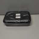 JSVER Carrying Case for DJI Mini 4 Pro PU Leather Travel Storage Case Compatible with DJI Mini 4 Pro Fly More Combo Drone, Support 2 batteries and Remote Controller Accessories