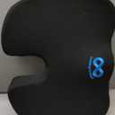 Cushion Lab Patented Pressure Relief Seat Cushion for Long Sitting Hours on Office & Home Chair - Extra-Dense Memory Foam for Soft Support. Car Pad for Hip, Tailbone, Coccyx, Sciatica - Black