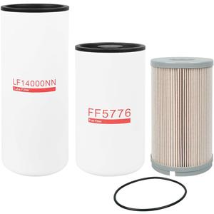 LF14000NN FF5776 K37-1029 Oil Change Filter Kit Fits for CUMMINS ISX15 Replace K37-1012 K37-1011 2864993 2893612 C3685306 4331007 96498 4367100 LF9080 P559000