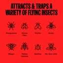 Dynatrap DT2030SR Fly Traps Outdoor - Mosquito & Flying for 1 Acre – Kills Mosquitoes, Flies, Gnats, Wasps - Bug Zapper Alternative - Black