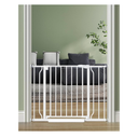 Baby Gate No Drilling, 29"-40" Auto Close Dog Gate Indoor for Doorways & Stairs, Pressure Mounted Adjustable Pet Gate, Easy Walk Through Child Gate for Children & Pets Stroller Friendly, White