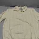 PJ PAUL JONES Mens Knit Polo Shirts V Neck Short Sleeve Casual Stylish Golf Shirt, M