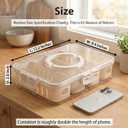 [Dishwasher Safe] Salad Bar Containers for Fridge, Veggie Containers for Refrigerator, Salad Prep Containers for Fridge, Veggie Tray with Lid, Storage & Organizer for Fruit, Berry, Produce Keeper