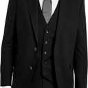 Kenneth Cole REACTION Men's Suit Jacket, Black, 42 Long