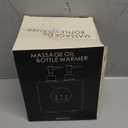 Massage Oil Warmer Double Bottle Professional Electric Lotion Digital Heater for SPA, Portable Oil Warmer Heated Cream for Beauty Salon Home, with / Switchable Display, Four Dispenser Bottle